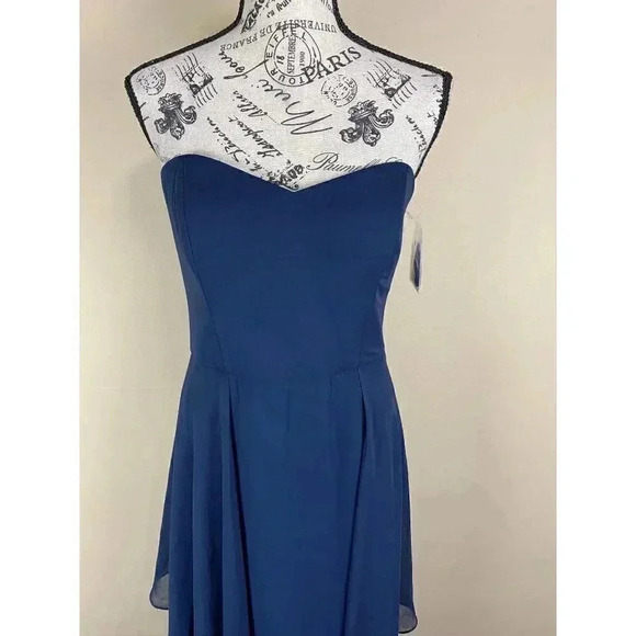 SOCIAL BRIDESMAIDS Strapless Sweetheart Neck DRESS - Picture 3 of 5